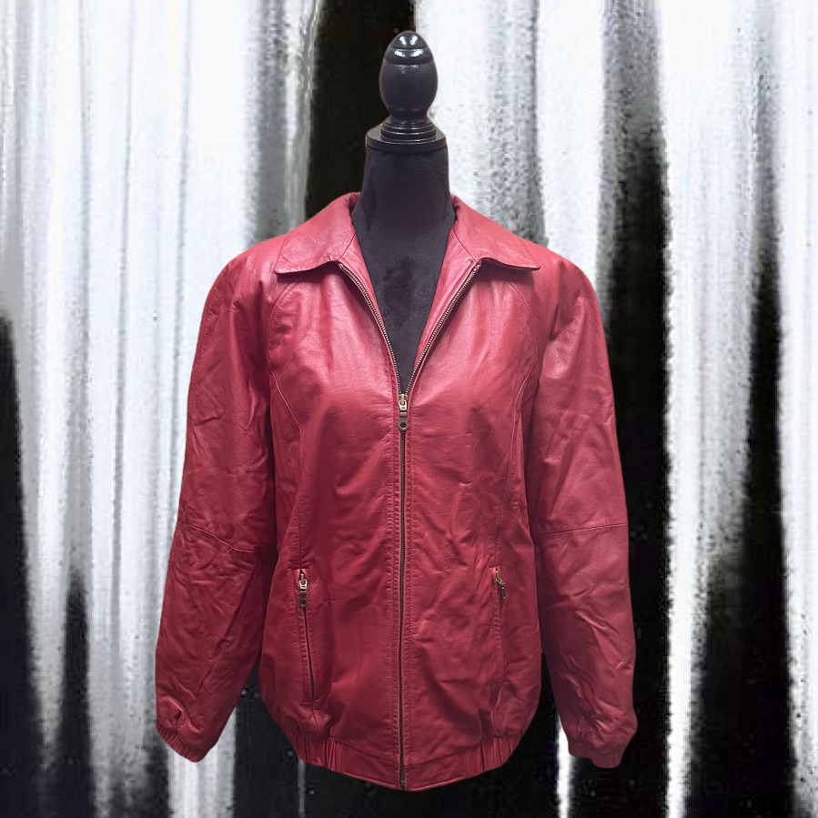 Preston & York Red Leather Jacket
